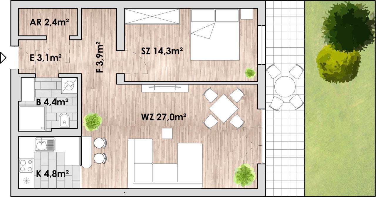Ostsee-Ferienwohnung-Lipsia 奥斯特巴特宁哈根 外观 照片